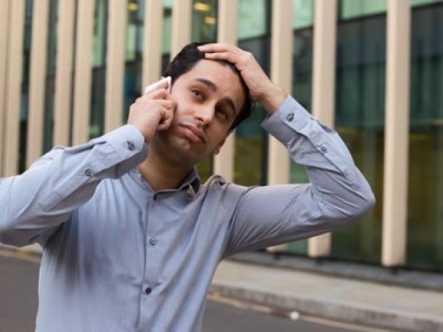 Man falling off cliff in a dream