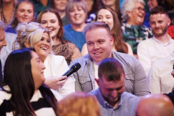  Kielty surprised a couple in the audience. Picture: Andres Poveda
