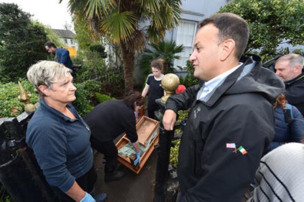 Taoiseach Leo Varadkar met with angry locals in Midleton on Thursday. Picture: Dan Linehan
