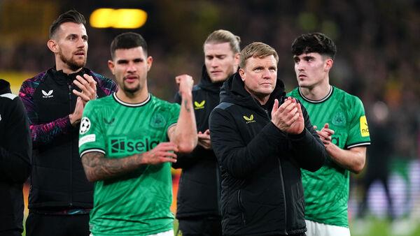 Eddie Howe knows Newcastle need two wins to keep Champions League hopes alive