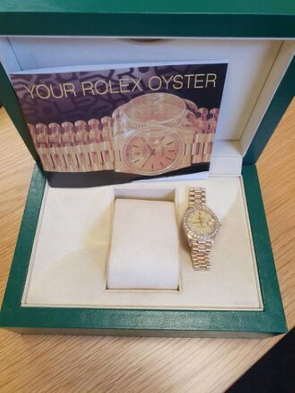 The luxury items will include gold Rolex watches