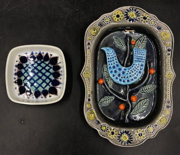 Bird platter/wall charger designed for Ardmore Studio Pottery by John Ffrench. Picture: Hawleys Auctioneers