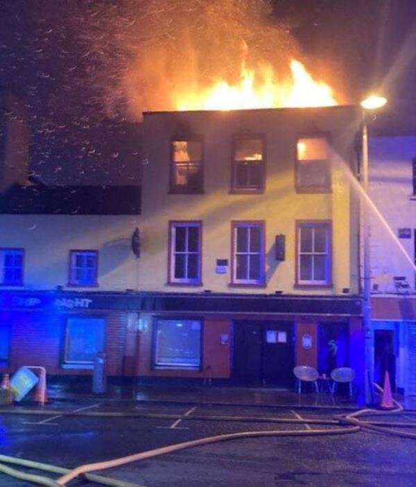 Dublin Fire Brigade @DubFireBrigade Overnight, firefighters were called to a vacant premises on fire in #Ringsend 6 Fire engines attended including a turntable ladder to fight the fire from above Smoke drifted across the area Thanks to @DubCityCouncil who increased the water supply to the fireground