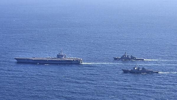US, South Korea and Japan conduct naval exercises amid North Korea tensions