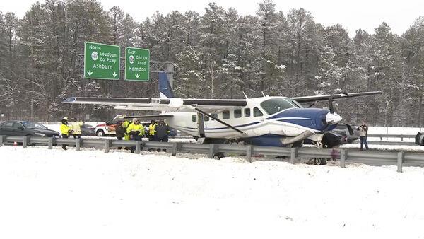 Plane makes emergency landing on road in US