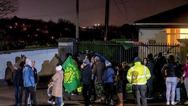 Anti-migrant protest mounted at historic Cork City property