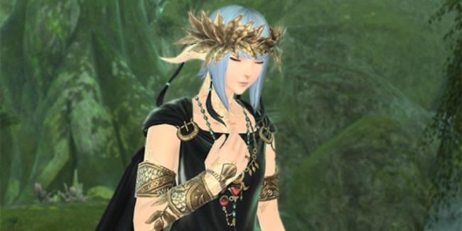 A Warrior of Light using the Heartfelt Sincerety Emote in Final Fantasy 14